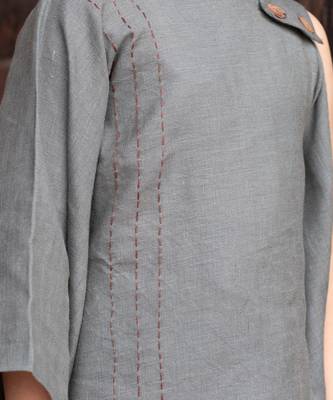 Basil Green Kantha Embroidered Top 4