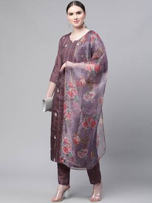 Yellow embroidered art silk kurtas-and-kurtis 2