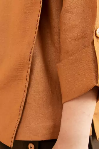 Mustard Yellow Over-Lap Top