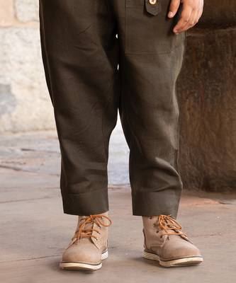 Army-Green Harem Pants 1