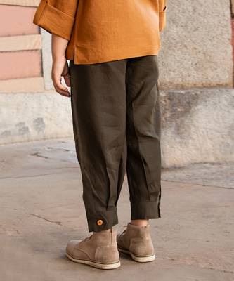 Army-Green Harem Pants 4