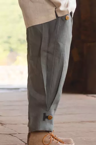 Basil-Green Harem Pants