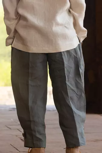 Basil-Green Harem Pants