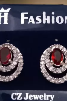 Red earrings