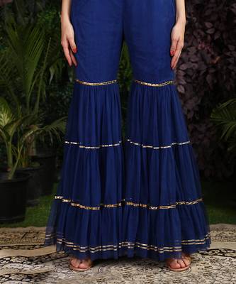 Blue Kurta Garara Dupatta 7