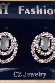 Green earrings