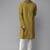 Men Mustard Cotton Slik Straight Kurta