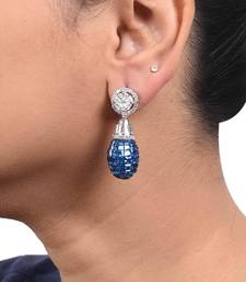 Blue Fused Solitaire Top With Blue Sapphire In An Invisible Setting