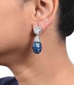 Blue Fused Solitaire Top With Blue Sapphire In An Invisible Setting