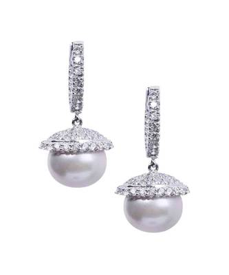 White Diamond Bali  With Grey Pearl Drop 2