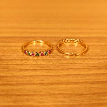 Multicolor toe-rings 2