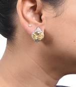 Yellow Bali Style Oval Yellow Sapphire With Diamonds