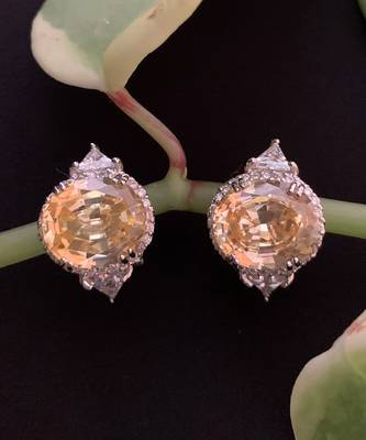 Yellow Bali Style Oval Yellow Sapphire With Diamonds 2