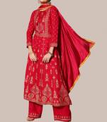 Pink sequins rayon salwar