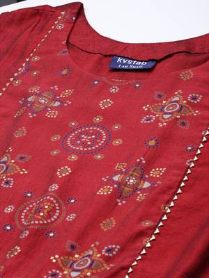 Maroon mirror silk salwar 4
