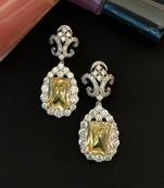 Yellow Victorian Top With Yellow Sapphire Drop