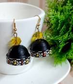 Black agate jhumkas