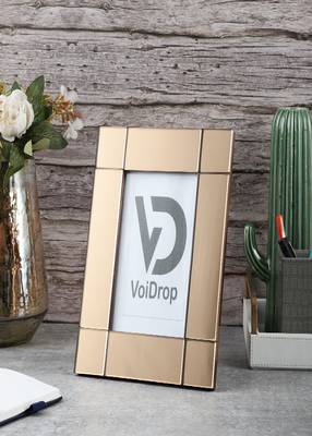 VOIDROP Decorative photo frames for table. Home and Office Luxury Modern Home Dcor Copper Color 2
