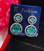 Green earrings