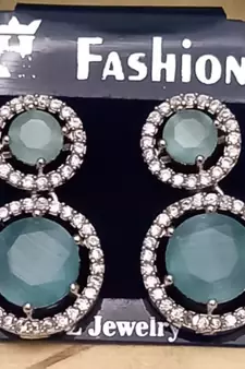 Green earrings