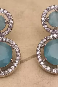 Green earrings