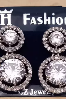 White earrings