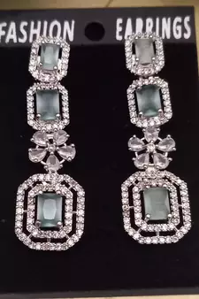 Green earrings