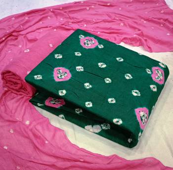 Green Bandhej Rayon Salwar 1
