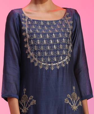 Zardozi And Pitta Ivory Kurta Set 3