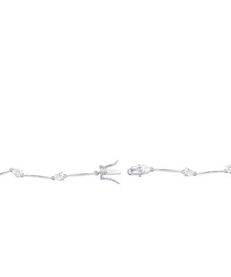 White Pear Solitaire Necklace  Apart  With Earrings 8