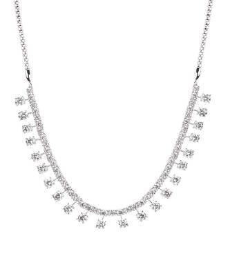 White Indian Style Classic Solitaire Necklace With Earrings 5