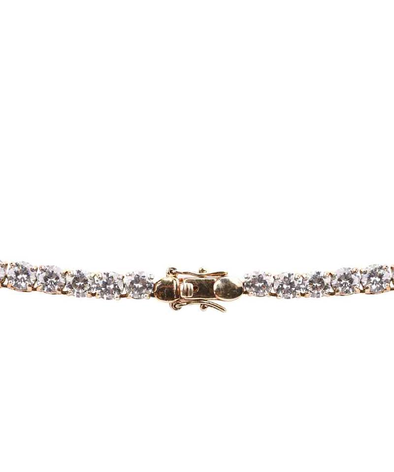 White Equal Solitaire Full Necklace With Earrings