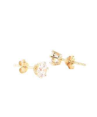 White 2 Row Solitaire Necklace With Earrings 7