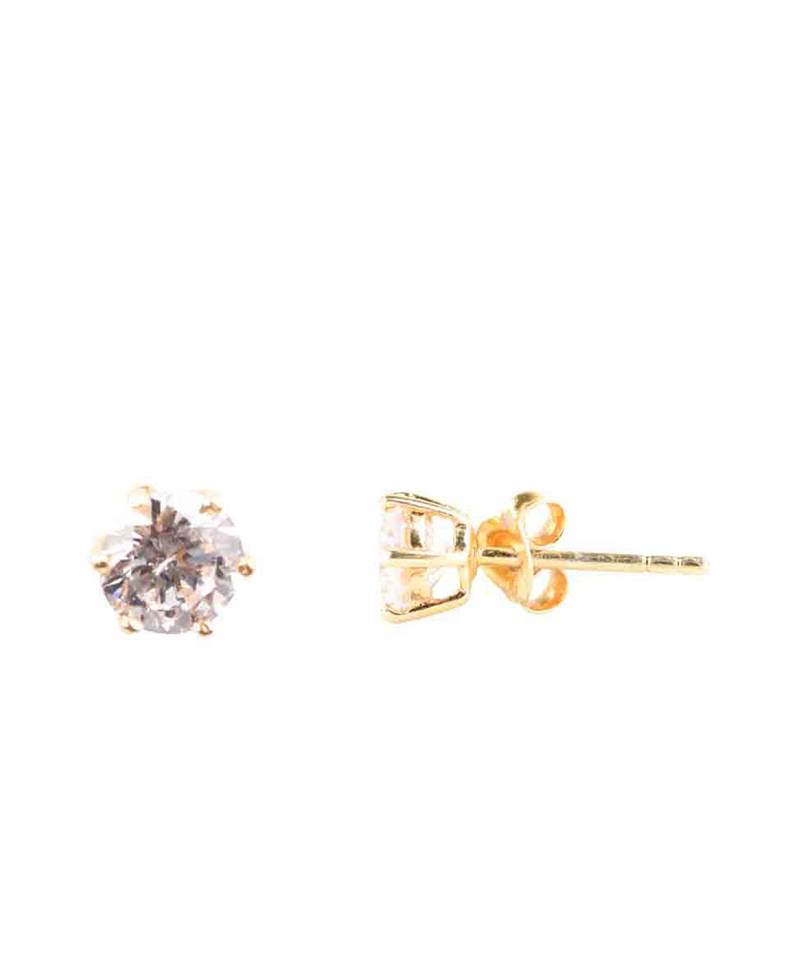 White 2 Row Solitaire Necklace With Earrings