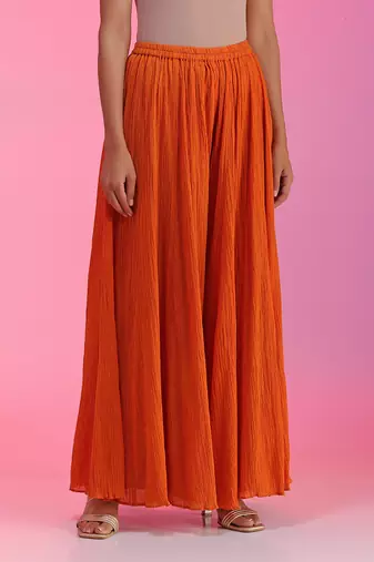 Resham Work Yellow Orange Set