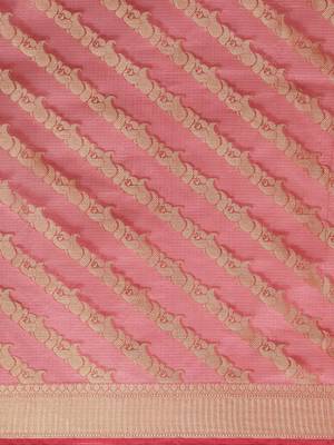 Geroo Jaipur Handwoven kota doria zari booties Saree 4