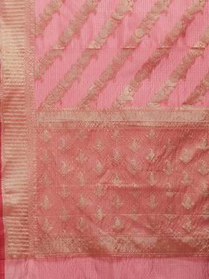Geroo Jaipur Handwoven kota doria zari booties Saree 5