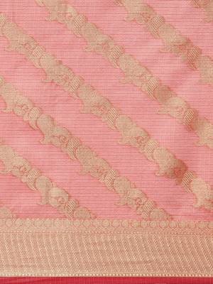   Handwoven kota doria zari booties Saree 5