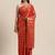 Red Georgette Zari Saree