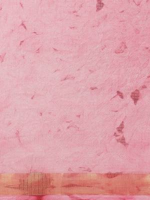   Hand Crafted Tie & Dye Kota Silk Saree With Hand Block Print Unstitched Blouse 3