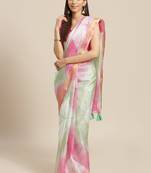 Geroo Jaipur Hand Crafted Bandhani Kota Art Silk Saree