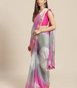 Geroo Jaipur Hand Crafted Bandhani Kota Art Silk Saree