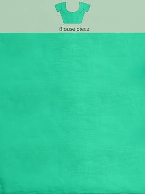 Geroo Jaipur Blue & Green Hand Dyed Leheriya Saree 5