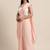 Hand Crafted Peach Mukesh Saree