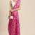 Geroo Jaipur Pink Shibori Organza Saree by Geroo Jaipur - Elegant and Stylish
