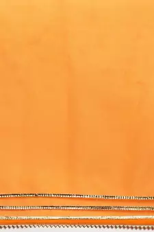   Elegant Yellow Shaded Organza Saree with Light Orange Blouse   Premium Quality