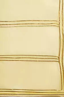   Elegant Yellow Shaded Organza Saree with Light Orange Blouse   Premium Quality