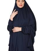 Nazneen stretchable Jeresy elastic at wrist with sleeve  Jilbab cum prayer khimar  Hijab