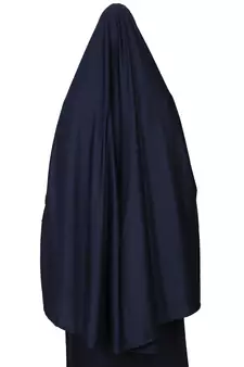 Nazneen stretchable Jeresy elastic at wrist with sleeve  Jilbab cum prayer khimar  Hijab
