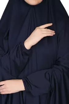 Nazneen stretchable Jeresy elastic at wrist with sleeve  Jilbab cum prayer khimar  Hijab